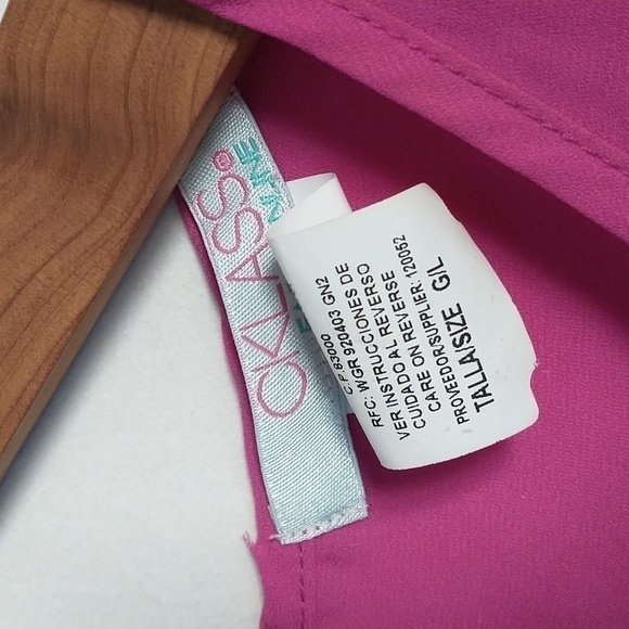 CKLass Business Casual Flutter Sleeve Dress Blouse Work Office Top Size Large - Picture 5 of 6